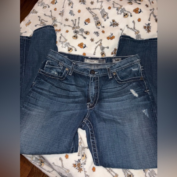 Dark Blue Jeans - Classic Stretch Denim - Picture 2 of 5